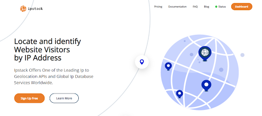 Ipstack How to use api to get ip adress,Location service in webapp